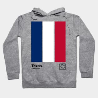 Texas // Original Texan Flag Aesthetic Colors Design Hoodie